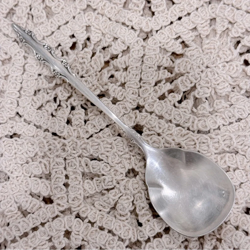 Vintage International Deep Silver Empress Sugar Spoon